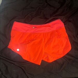 Women's Red Lululemon Shorts